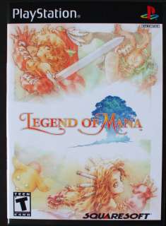 Legend of Mana PS1 Custom Game Case Playstation NO GAME  