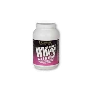  Ultimate Nutrition Massive Whey Gainer, Strawberry, 4 lbs 