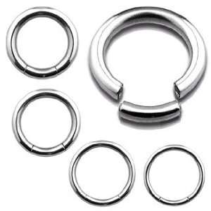 316L Surgical Steel Seemless Segment Ring   14G (1.6mm)   10mm Length 