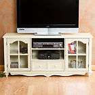 TV Stand Antique White Media Center Wood NEW MS0703