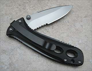 Winchester Lightweight Black Sure Grip Textured Aluminum Linerlock 
