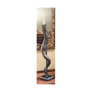   Kudu Horn Sculptural Taper Candleholders Set of Two 