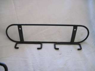 Wrought iron Medium 2 Plate Holder horizontal. plain  