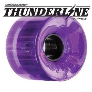  OJs 60mm Thunderline Skateboard Wheels   Trans Purple 