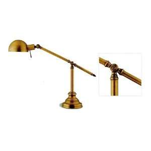  Traditional Adjustable Pharmacy Style Brass Finish Table Lamp 