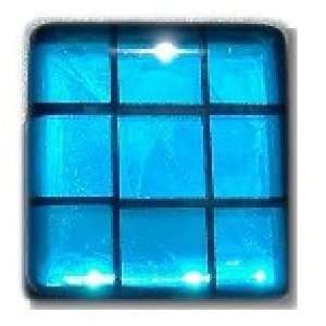   , Square 1 1/2 Length Glass Knob, 9 Tiles Design,