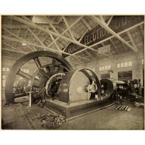  1899 Print 1893 Chicago Worlds Fair Giant Dynamo Generator 