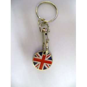  union jack trolley coin keyring [Kitchen & Home]