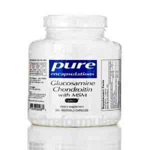  Pure Encapsulations Glucosamine + Chondroitin with MSM 240 