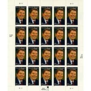  Ronald Reagan President 20 x 37 Cent U.S. Postage Stamp 