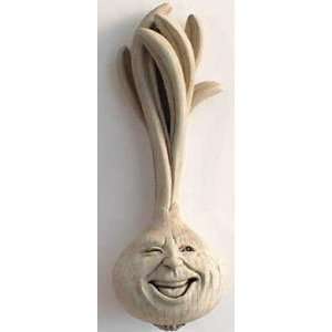 Cast Stone VIDALIA Onion SASSOON Vegetable Face Plaque SCULPTURE by 