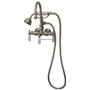 com Antique Style Gooseneck Tub Faucet with Handheld Shower   Vintage 