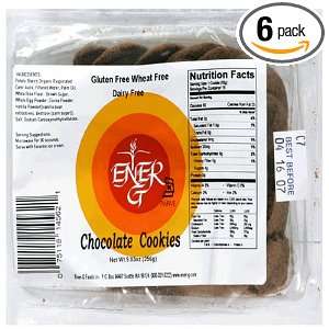 Ener G Foods Chocolate Cookies, 9.02 Ounce Packages (Pack of 6 