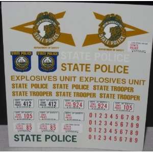  Pursuit 1/24 25 New Hampshire State Police Decals