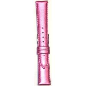 16mm Pink Metallic Leather Watch Straps   Fits Michele Watches