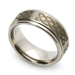   Wedding Band Celtic Knot Engraved Ring (7 to 14) Size 8 Cobalt Free
