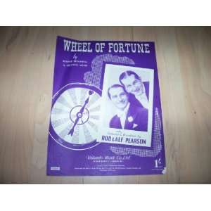  Wheel of Fortune (Sheet Music) Bob and Alf Pearson Books