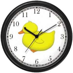   or Ducky   Bird   JP Wall Clock by WatchBuddy Timepieces (White Frame
