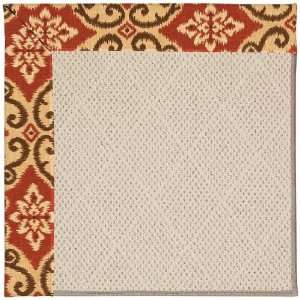  Capel Zoe White Wicker Terra Cotta Rectangle 5.00 x 8.00 