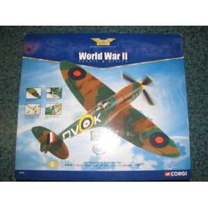   World War II Supermarine Spitfire MkI 132 Scale Die Cast Plane Toys